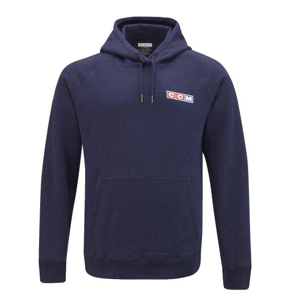 CCM Retro Born To Play Hoodie Navy Adult