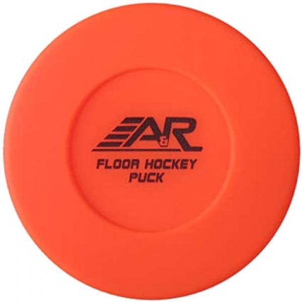 A&R Orange Floor Hockey Puck