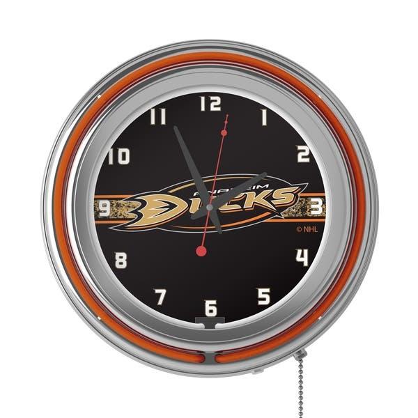 NHL Anaheim Ducks Chrome Clock