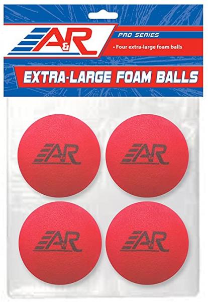A&R Xtra Large Foam Ball 4 Pack